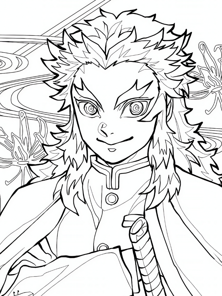 Demon Slayer Tanjiro And Giyu Coloring Pages