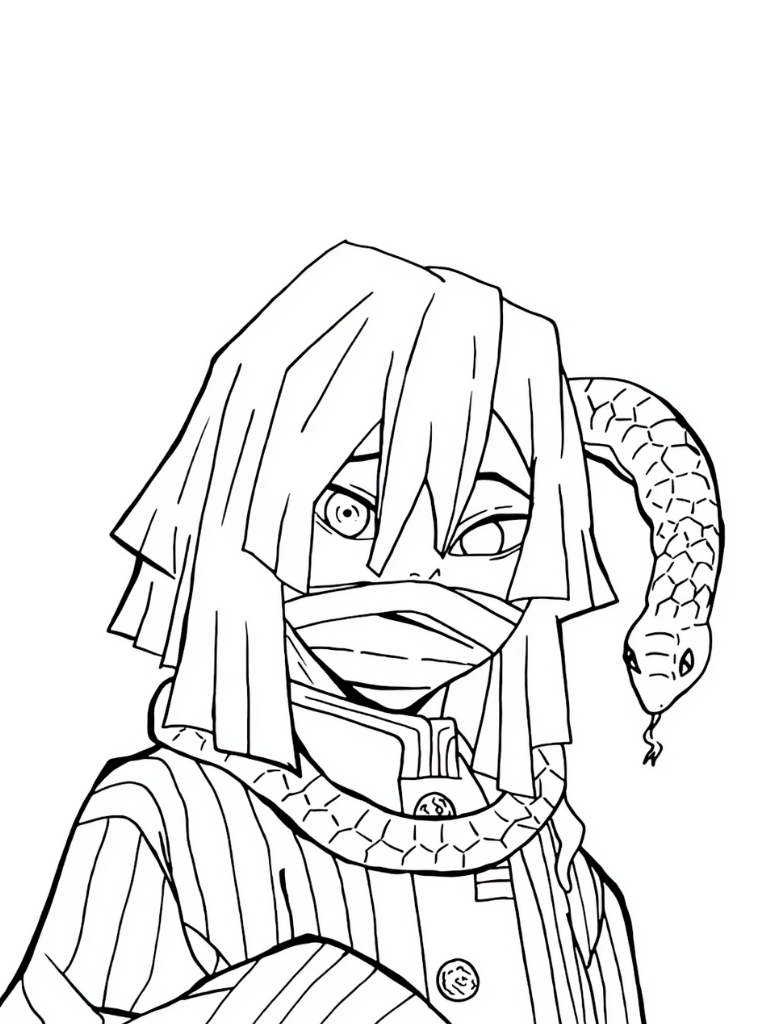 Demon Slayer Village Arc Coloring Pages