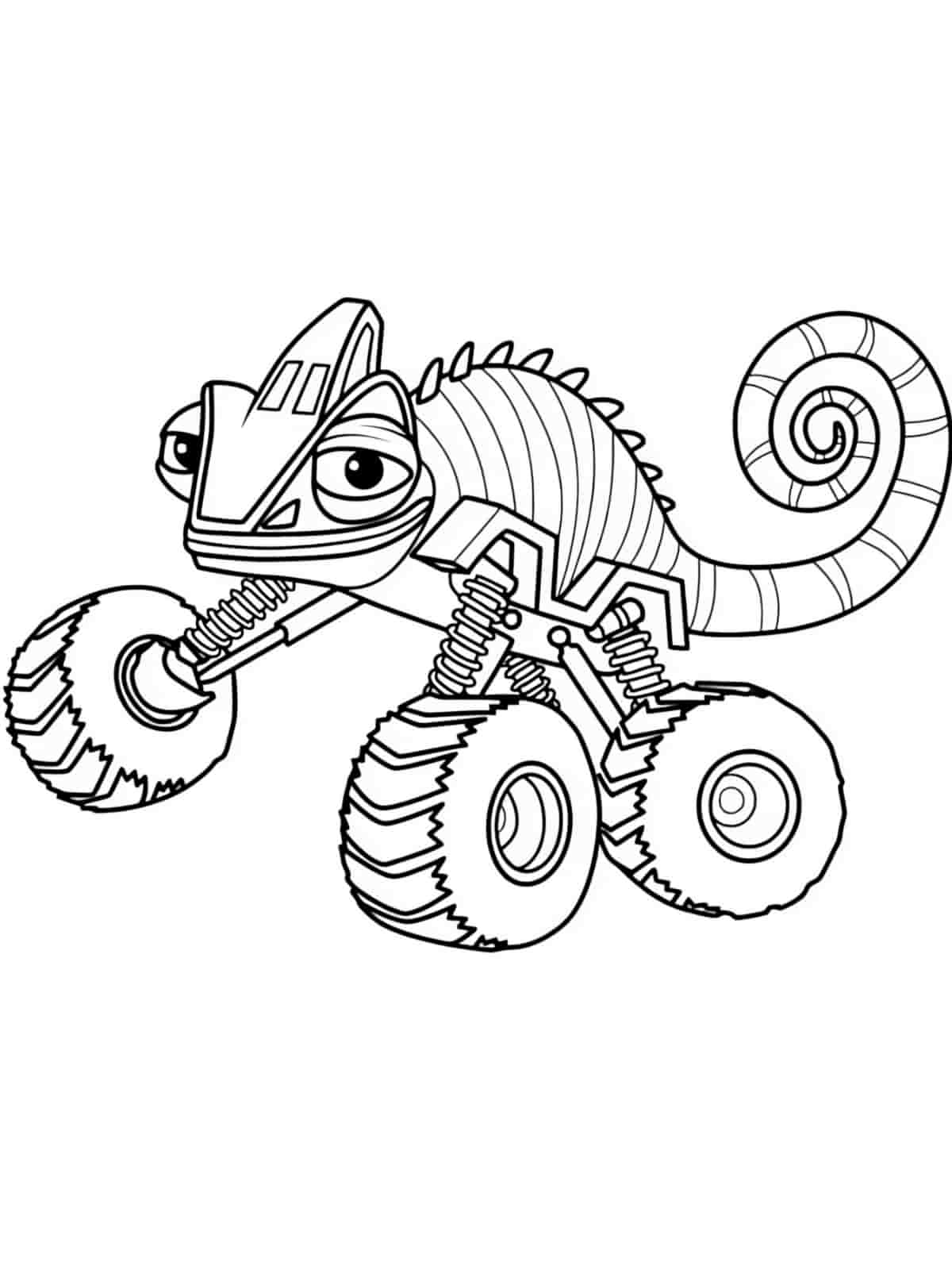 Detailed Blaze Coloring Pages