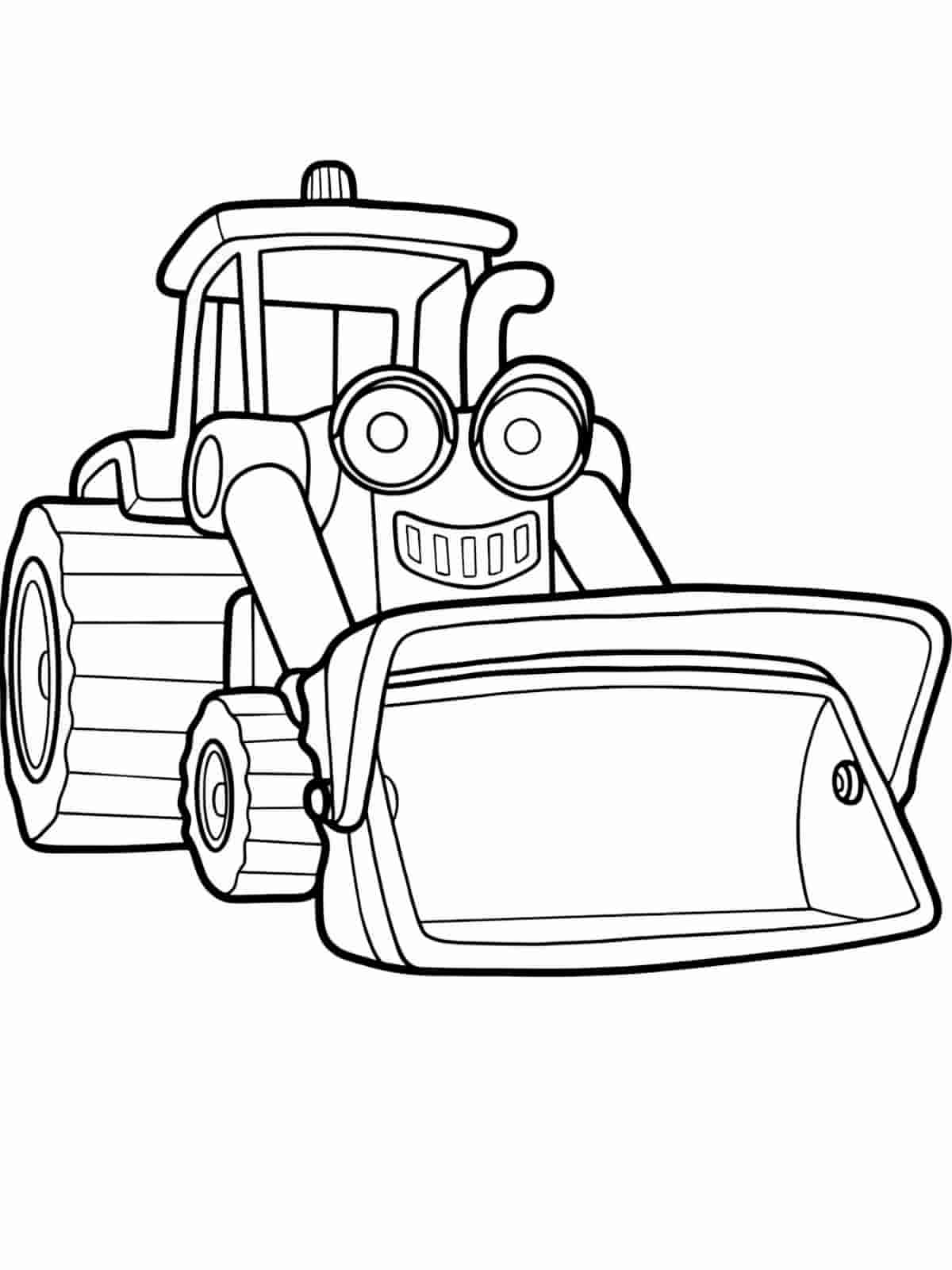 Detailed Bob The Builder Coloring Pages