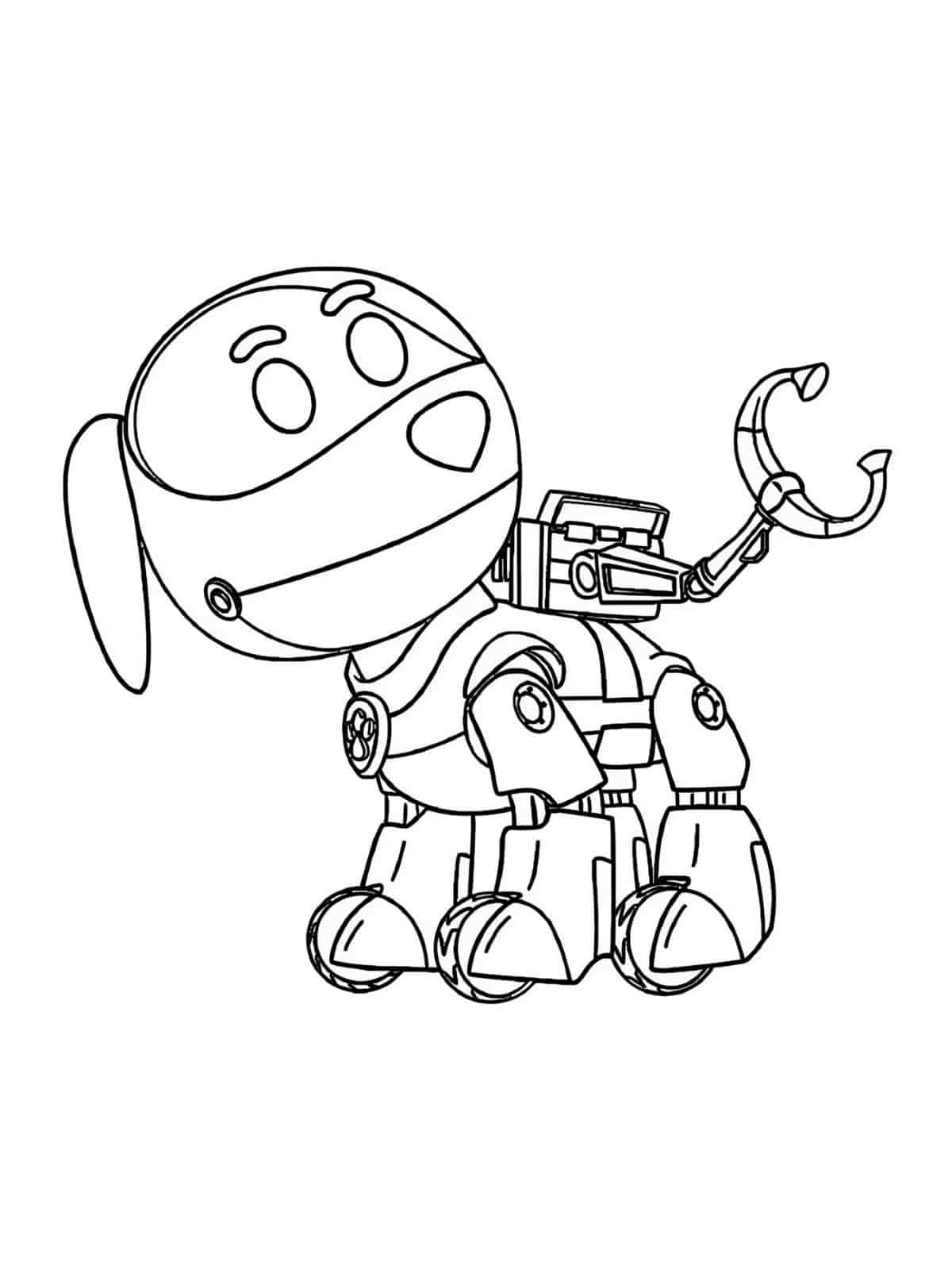 Dog Robot Coloring Page