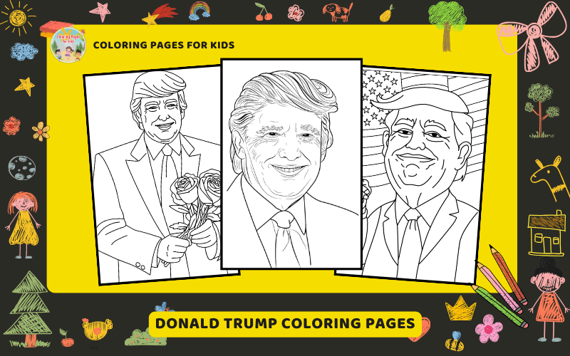 Donald Trump Coloring Pages Featured Image Min