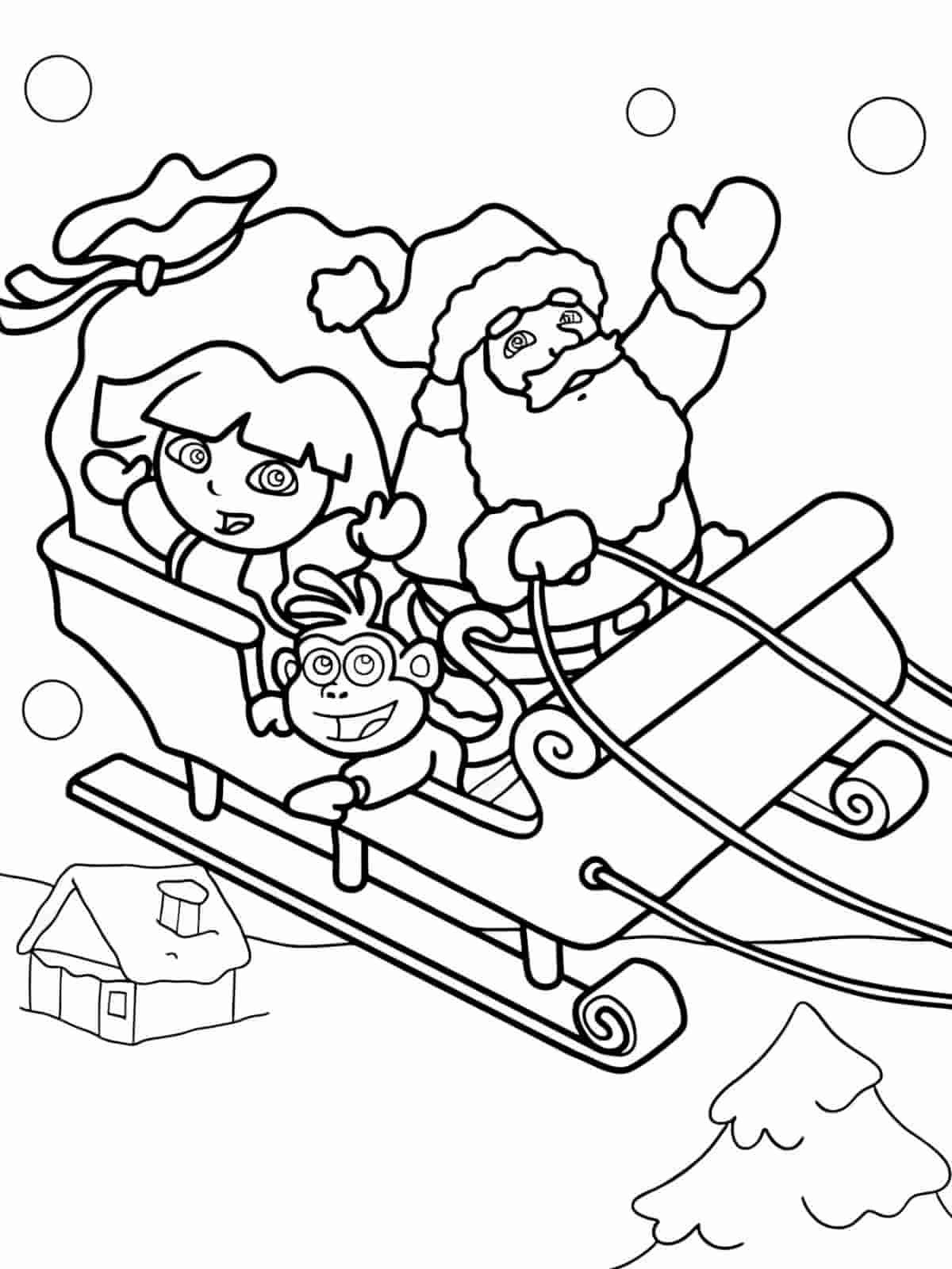 Dora And Isa Coloring Pages