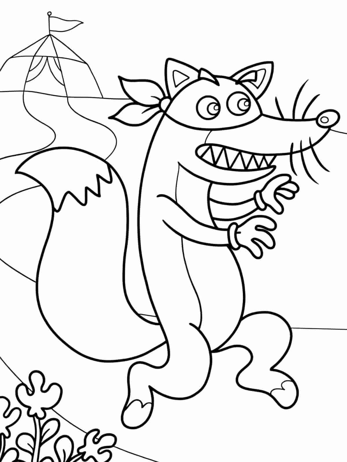 Dora The Explorer Adventure Coloring Pages