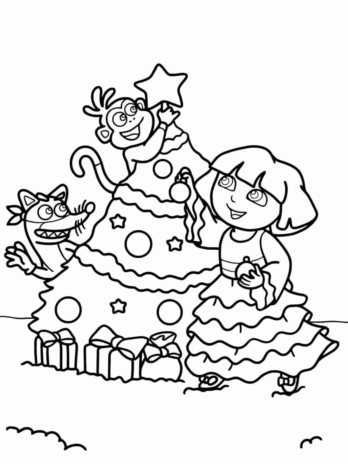 Dora Traveling Coloring Pages