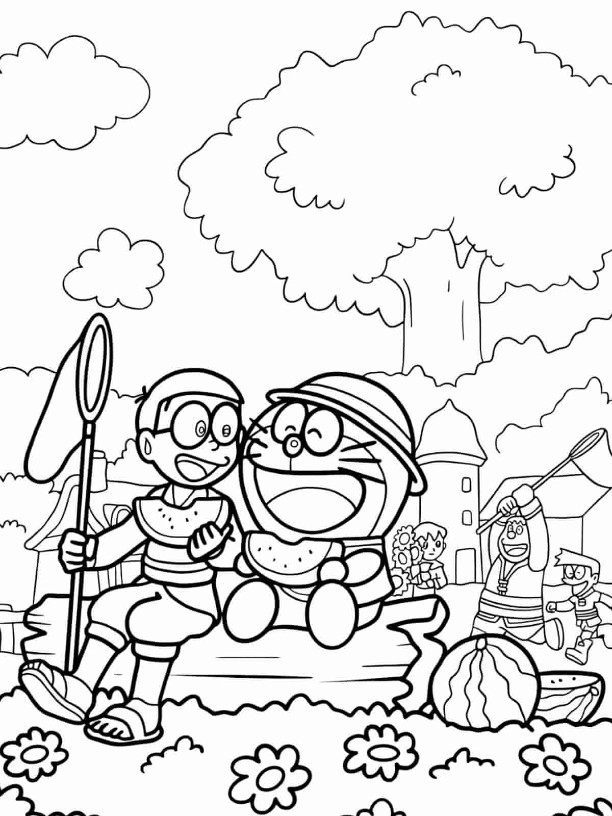 Doraemon And Suneo Coloring Pages