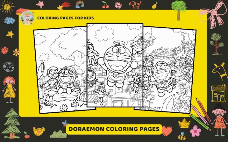 Doraemon Coloring Pages Featured Image