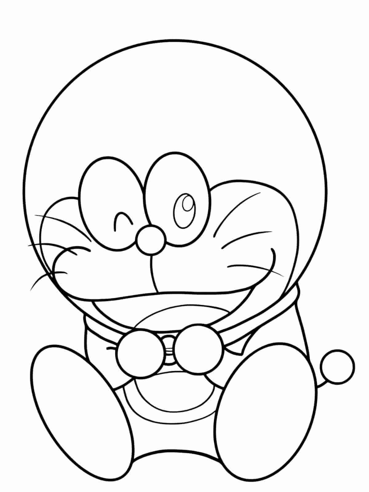 Doraemon Flying Coloring Pages