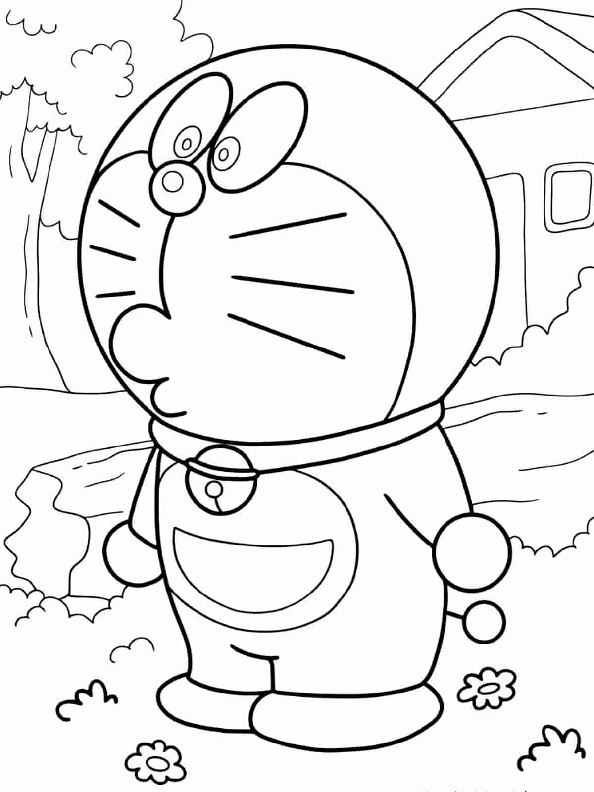 Doraemon School Theme Coloring Pages