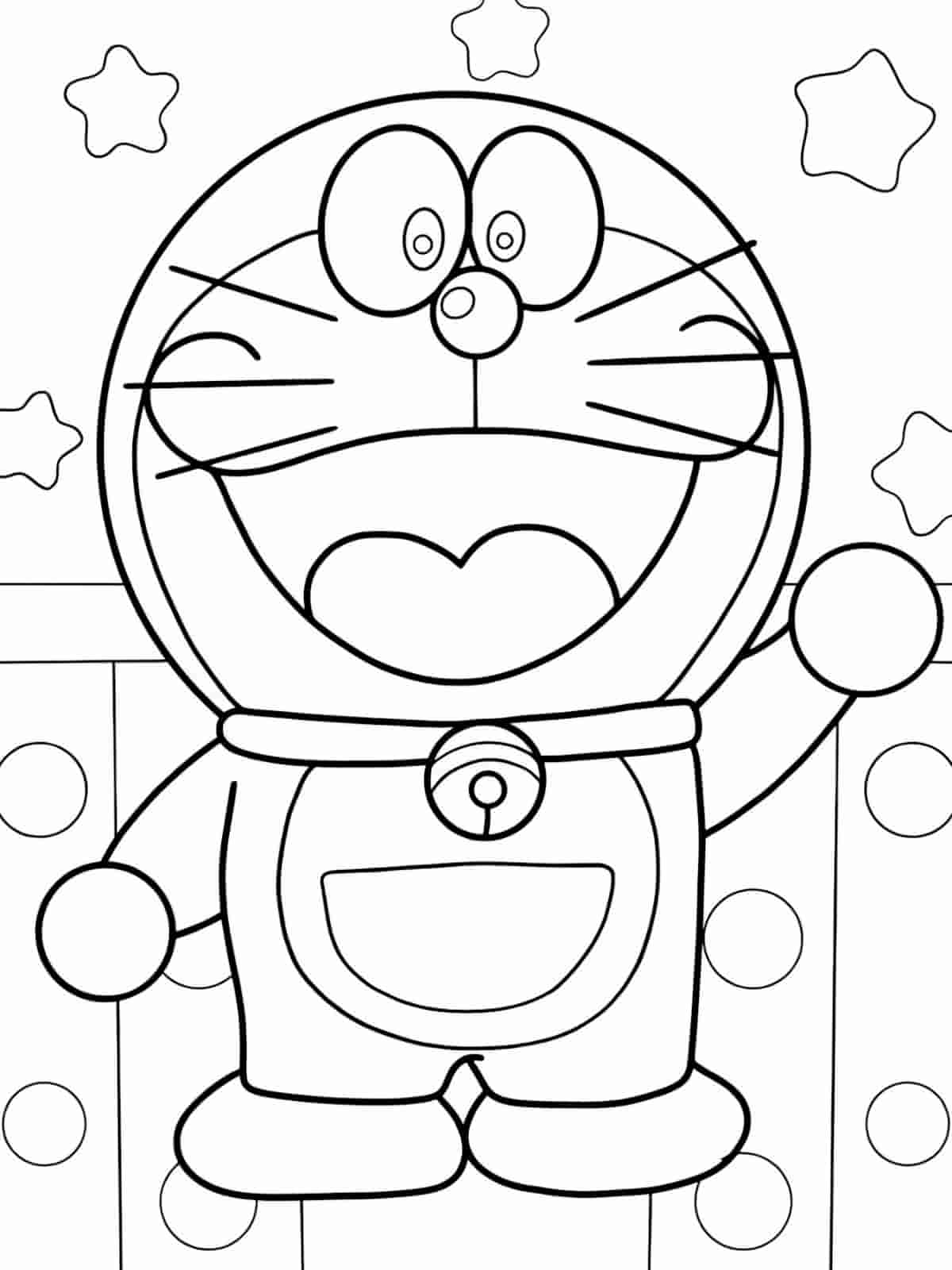 Doraemon Summer Adventure Coloring Pages