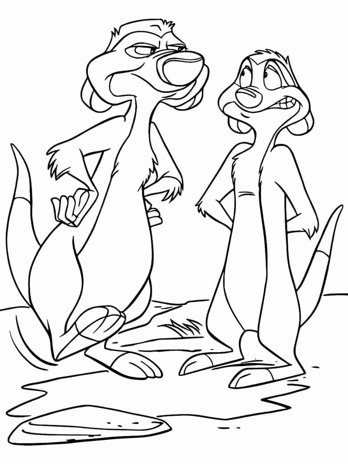 Easy Lion King Coloring Pages