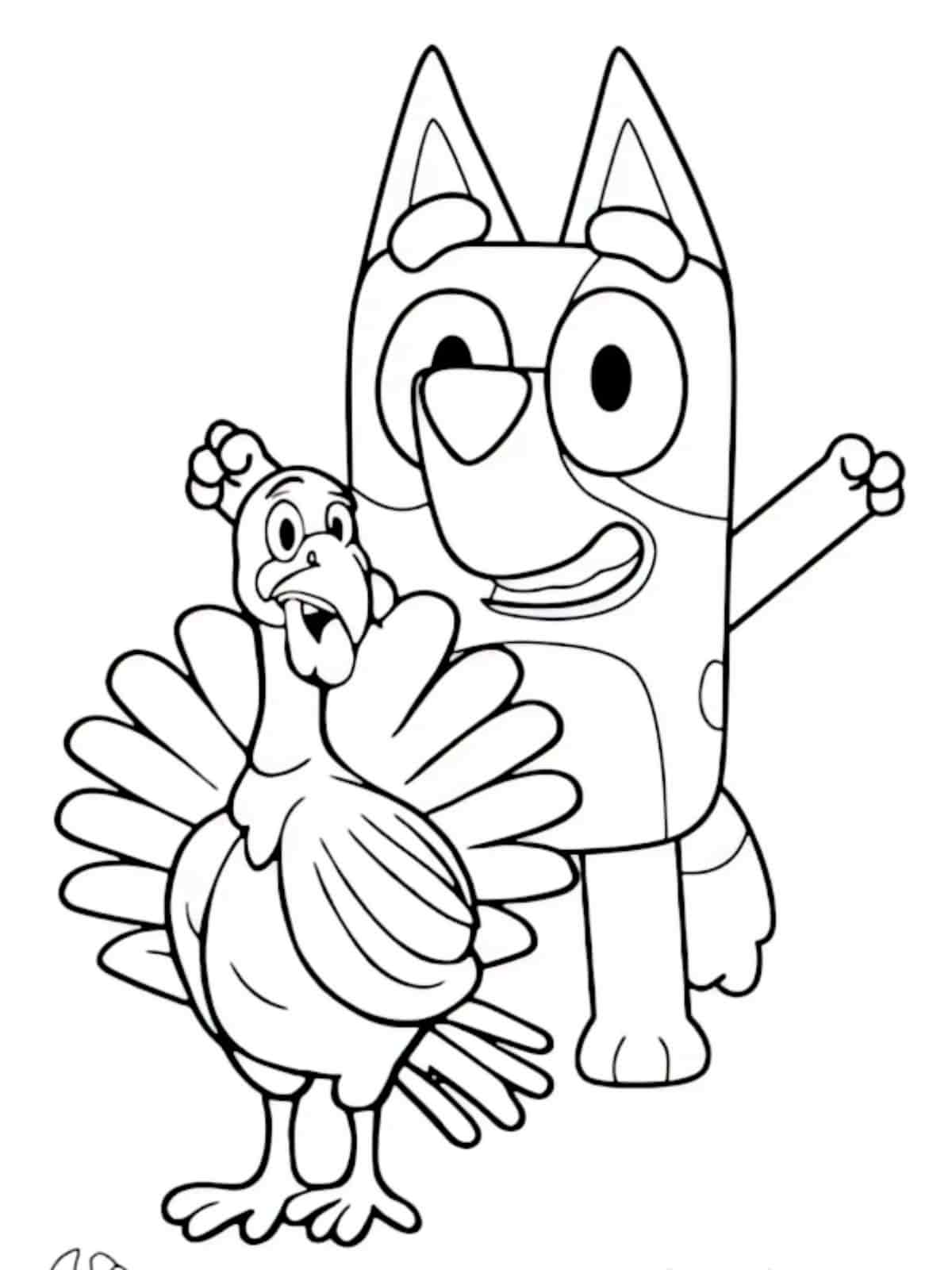 Easy Thanksgiving Coloring Pages For Young Children