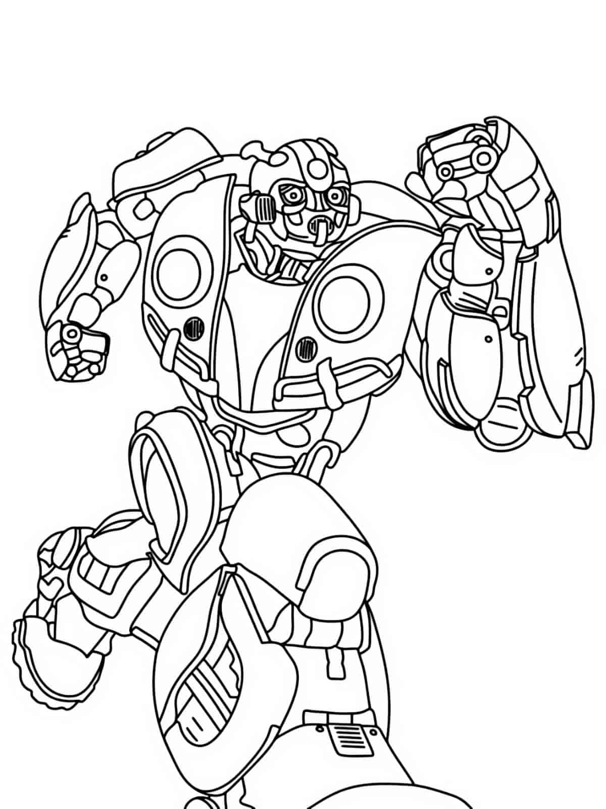 Easy Transformer Coloring Pages For Kids