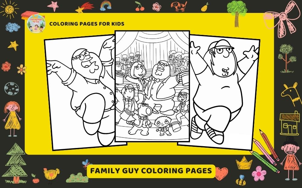 Family Guy Coloring Pages Featured Image