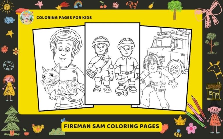 Fireman Sam Coloring Pages Featured Image