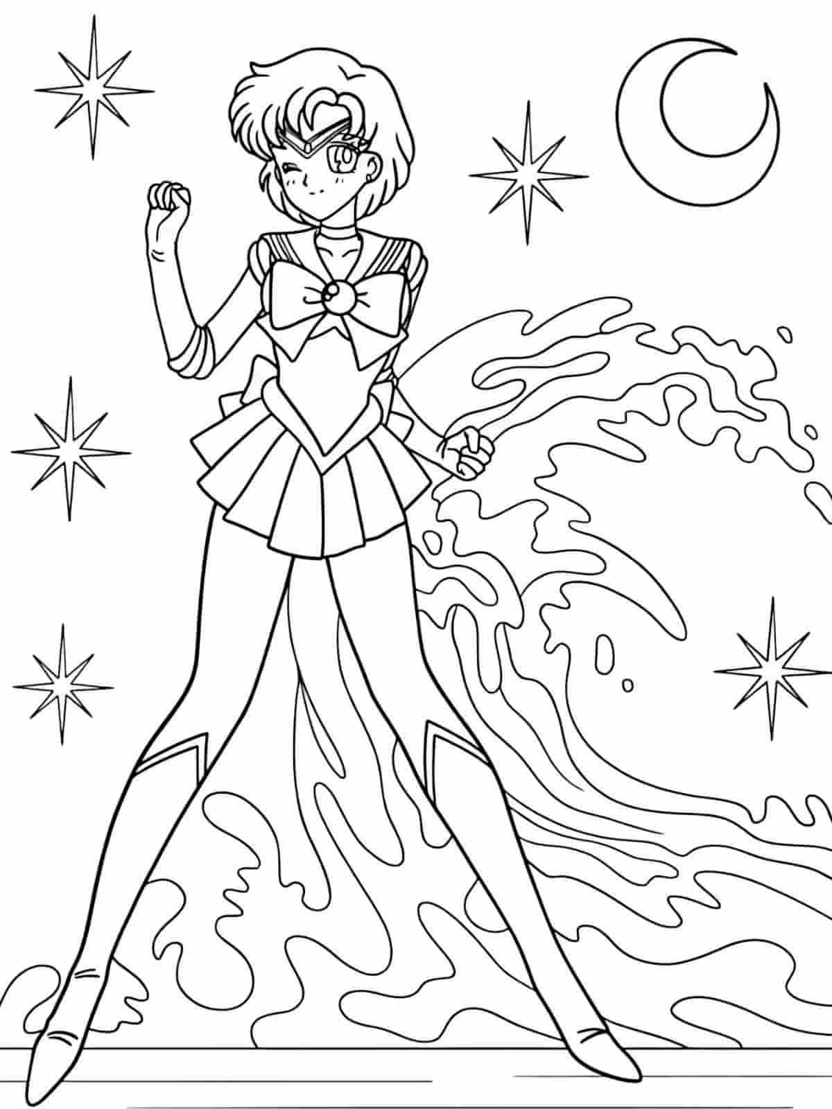 For Beginners Sailor Moon Coloring Pages