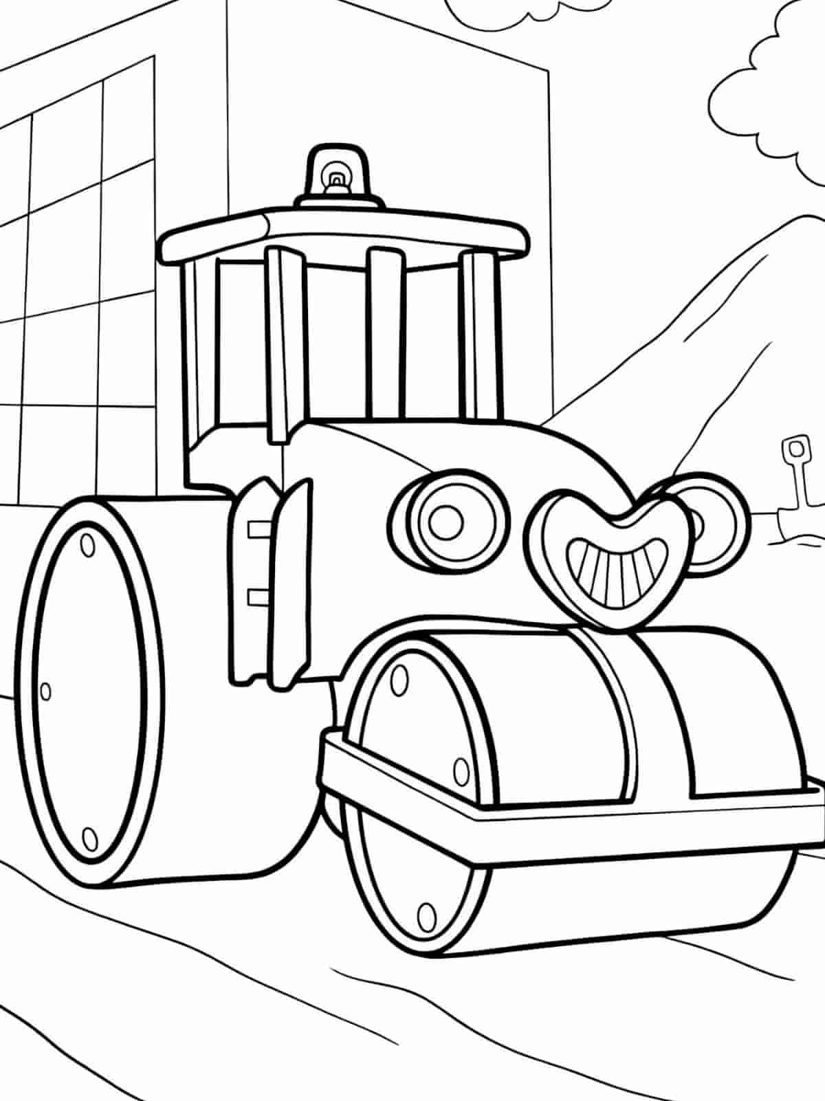 Free Bob The Builder Coloring Pages