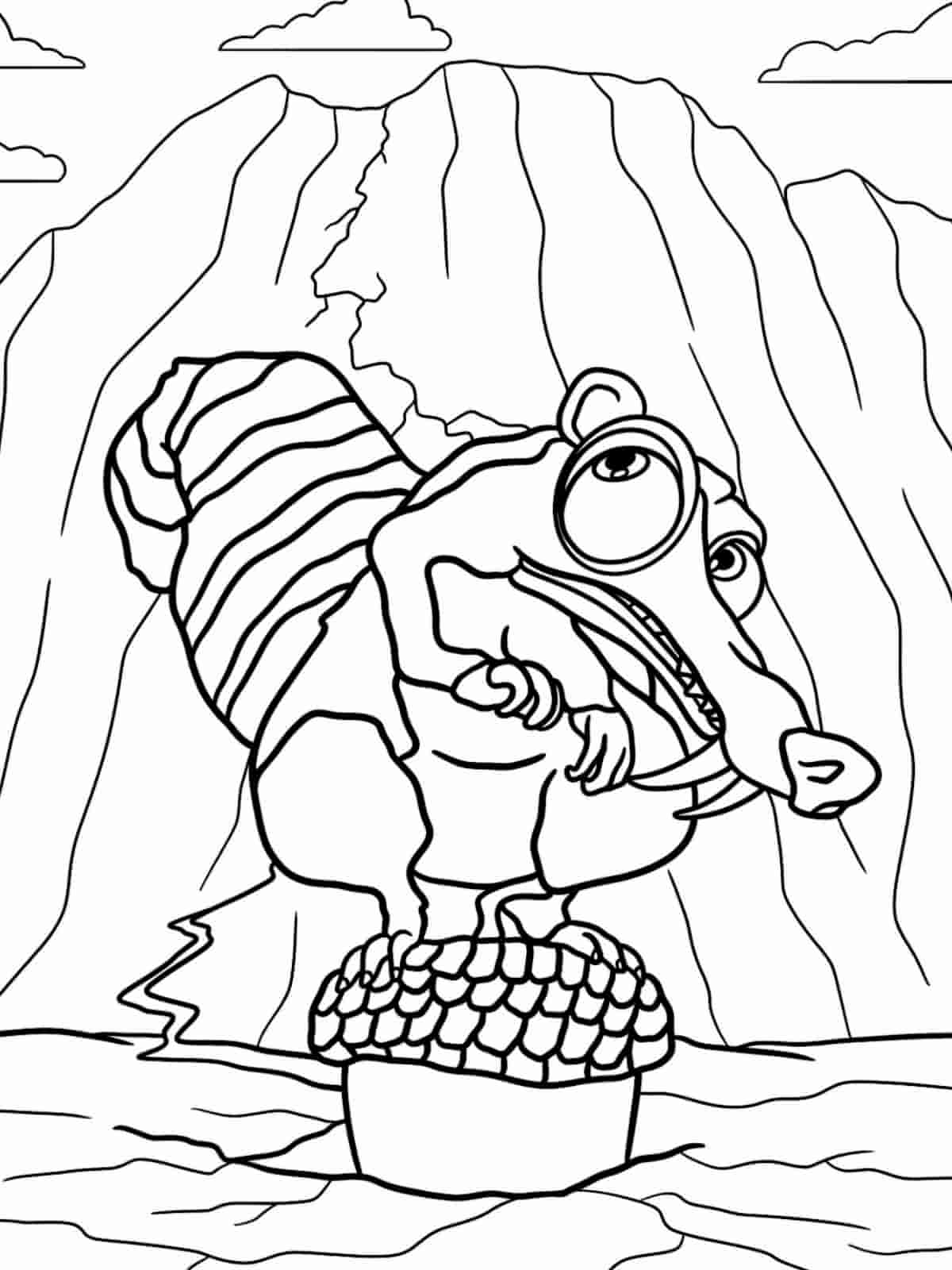 Free Ice Age Movie Coloring Pages