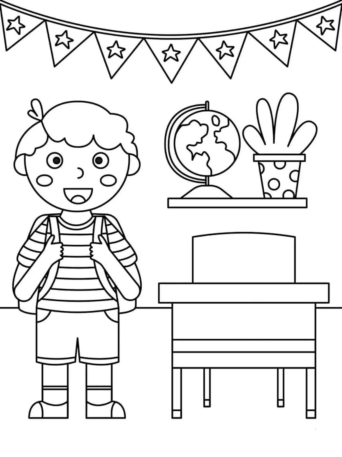 Free Printable Back To School Coloring Sheets