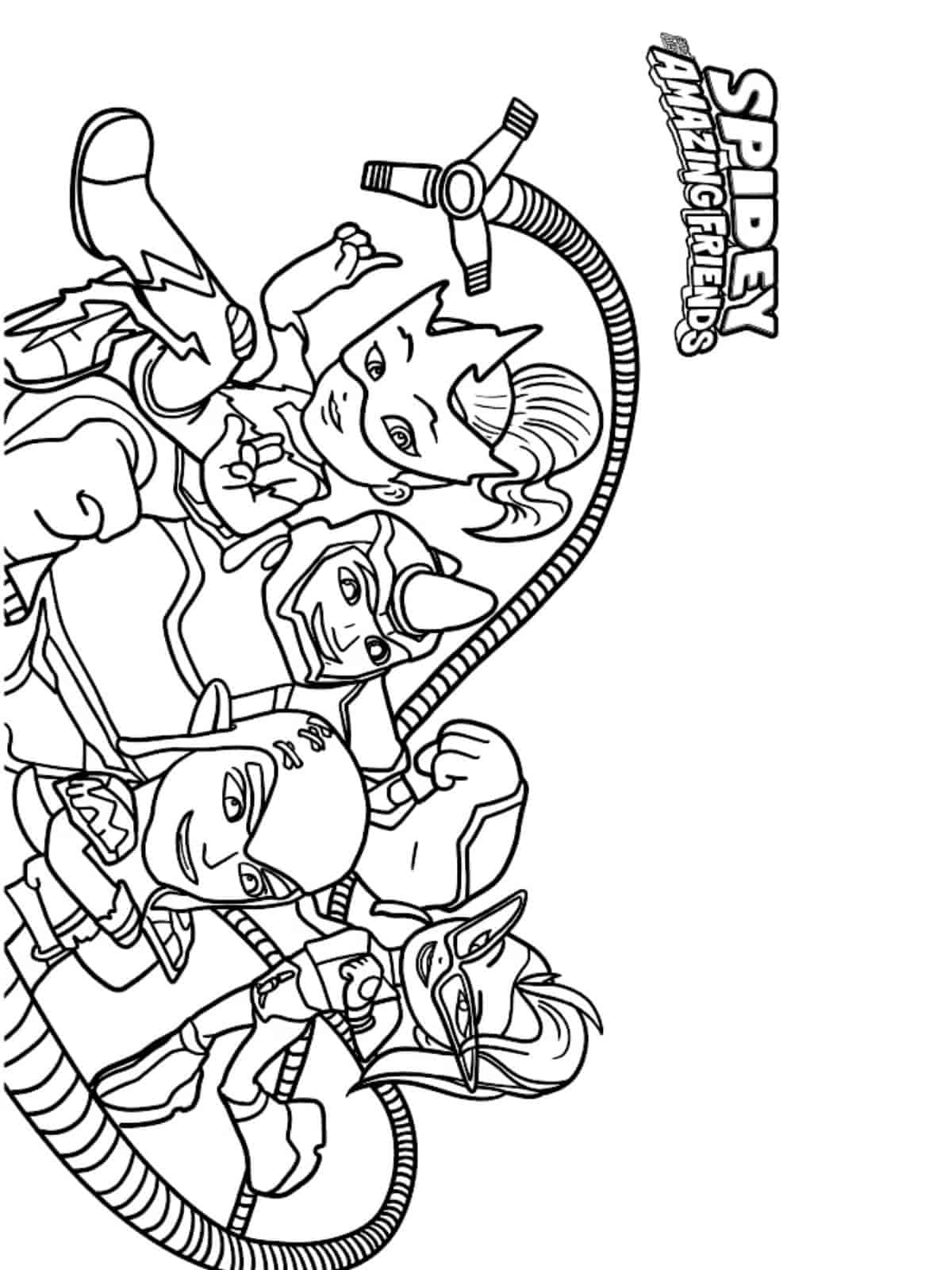 Free Printable Spidey And His Amazing Friends Coloring Pages