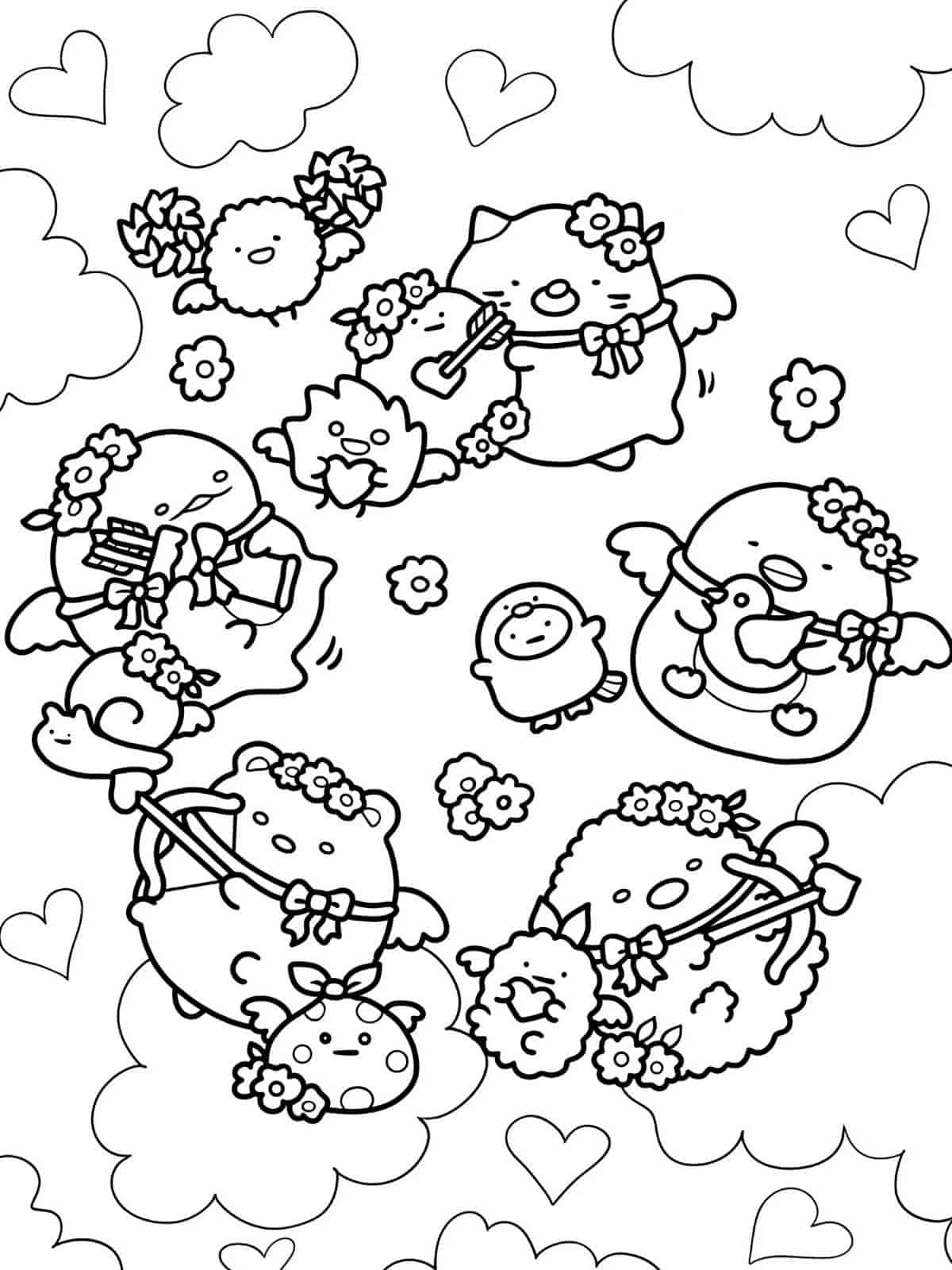 Free Printable Sumikko Gurashi Coloring Pages