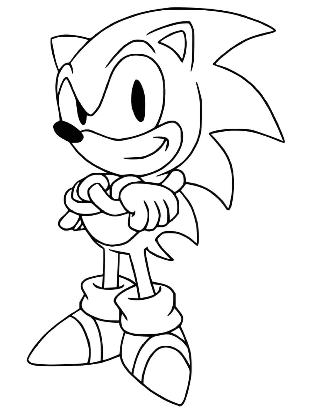 Free Sonic The Hedgehog Coloring Pages