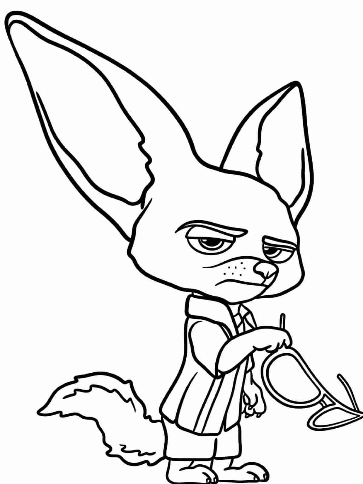 Free Zootopia Coloring Pages