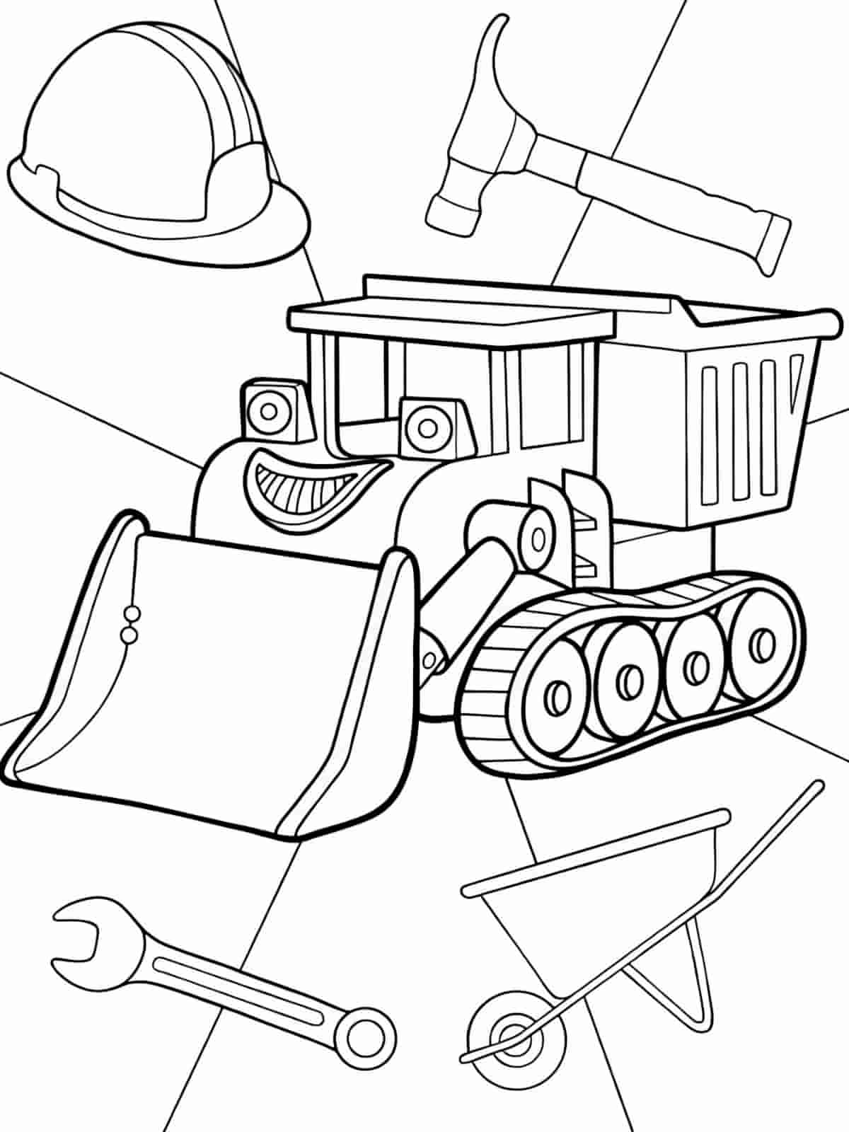 Fun Bob The Builder Coloring Pages