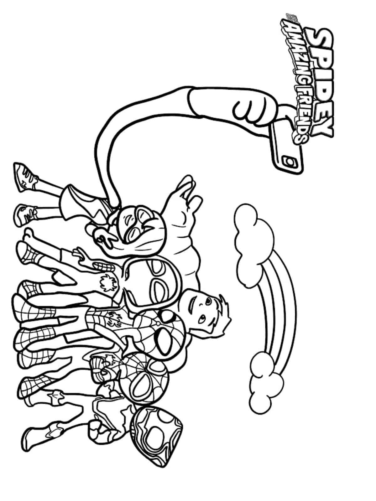 Fun Free Spidey And His Amazing Friends Coloring Book