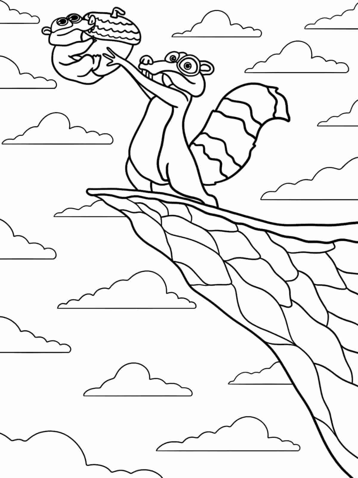 Fun Ice Age Movie Characters Coloring Pages