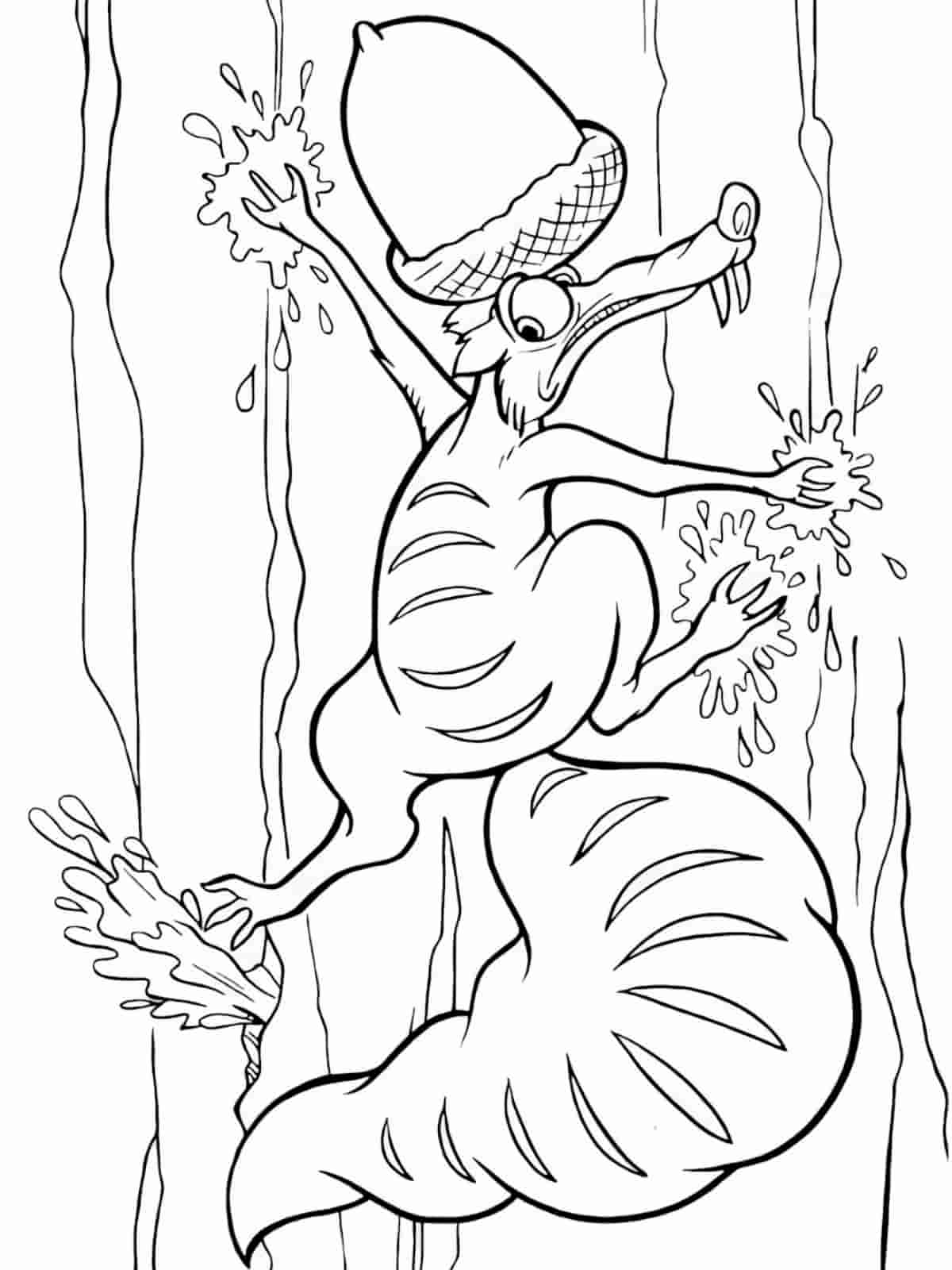 Fun Ice Age Movie Coloring Pages