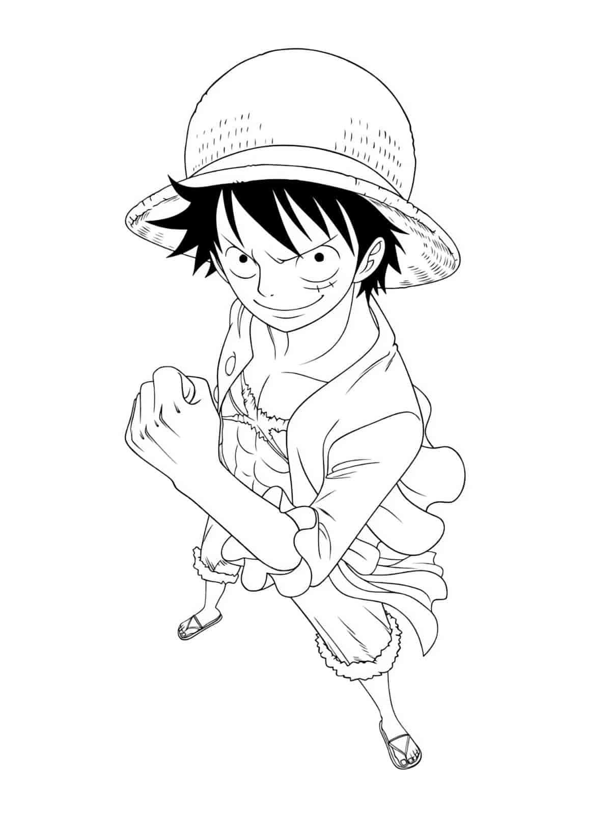 Fun Luffy Coloring Pages For Toddlers