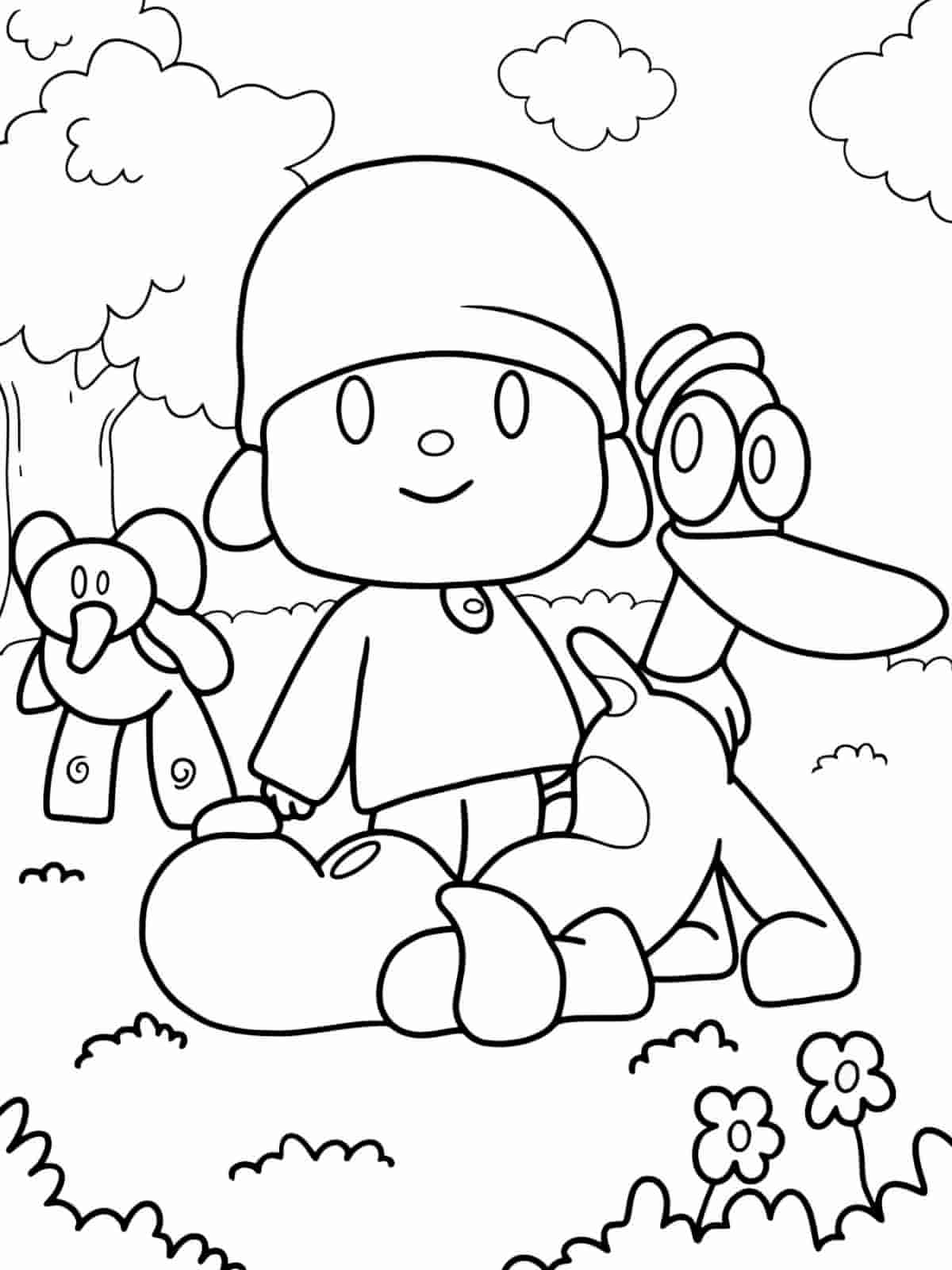 Fun Pocoyo Coloring Sheets