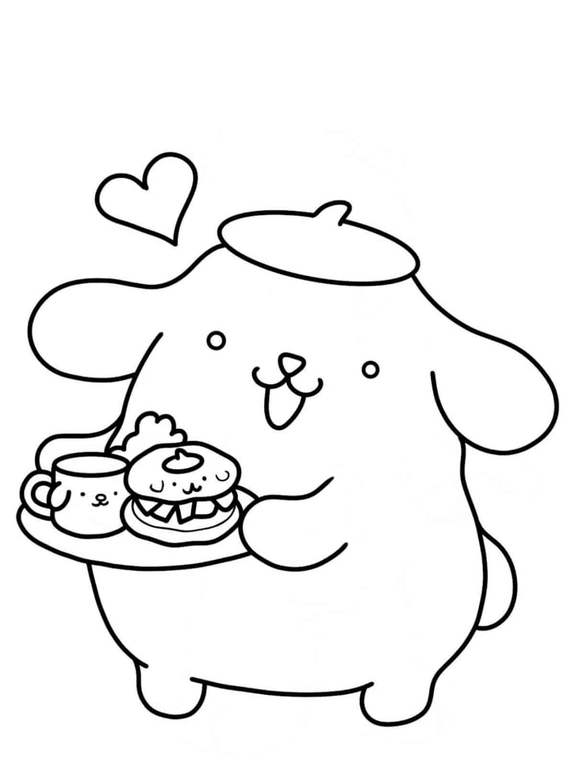 25+ Free Pompompurin Coloring Pages For Kids 🎨🧡 - Coloringpagesforkids.net