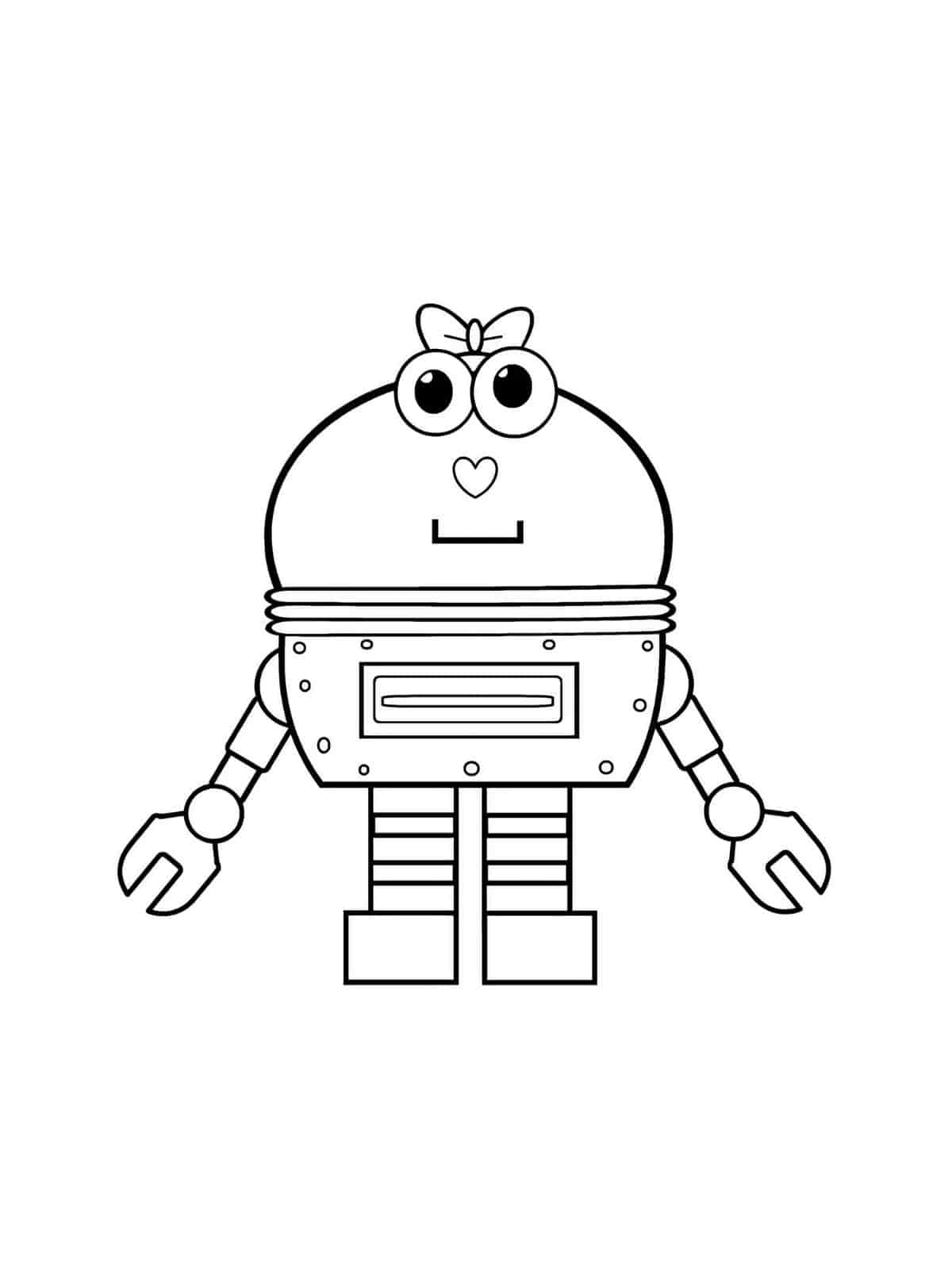 Fun Robot Coloring Pages For Toddlers