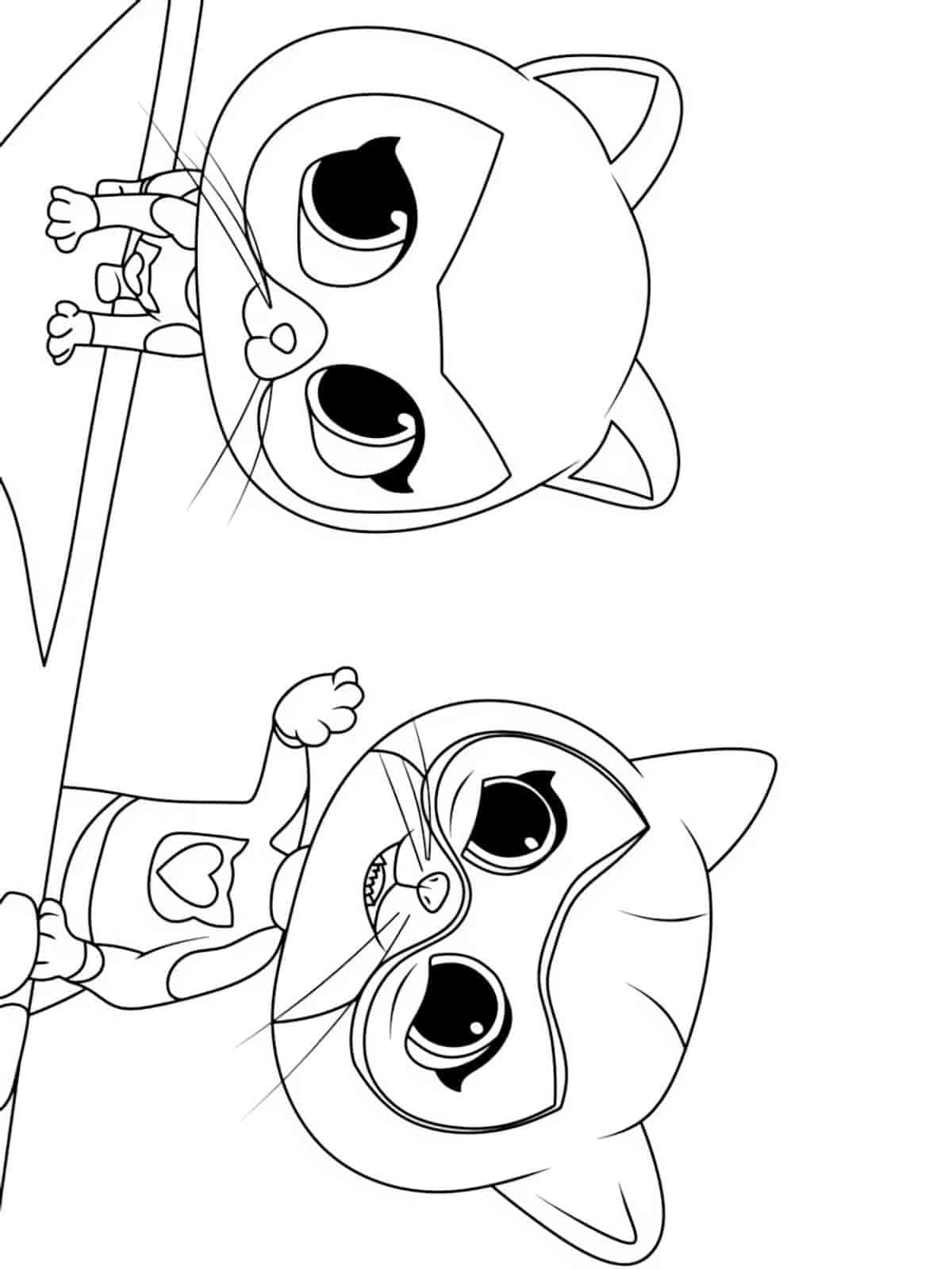 Fun Superkitties Coloring Pages For Toddlers