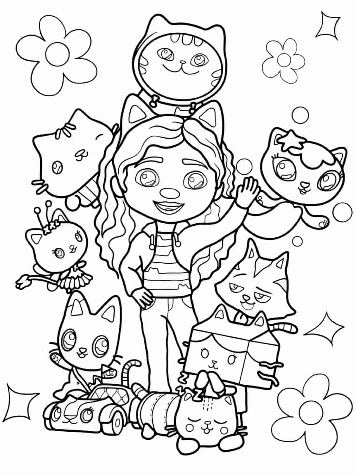 Gabbys Dollhouse Baby Box Coloring Pages For Kids