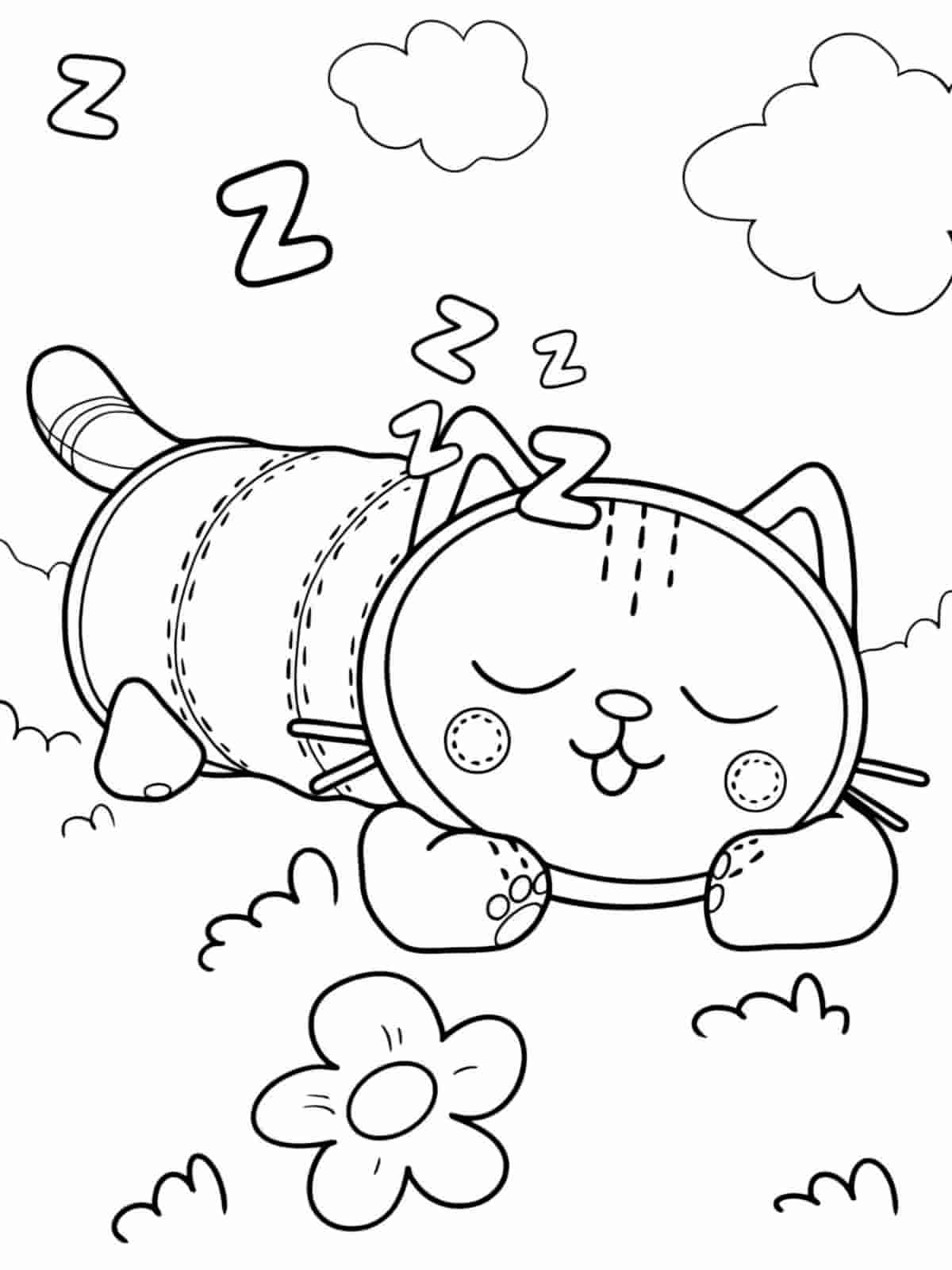 Gabbys Dollhouse Pandy Paws Coloring Pages For Kids