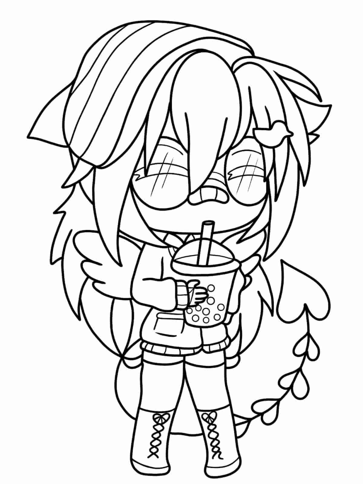 Gacha Life Characters Coloring Pages