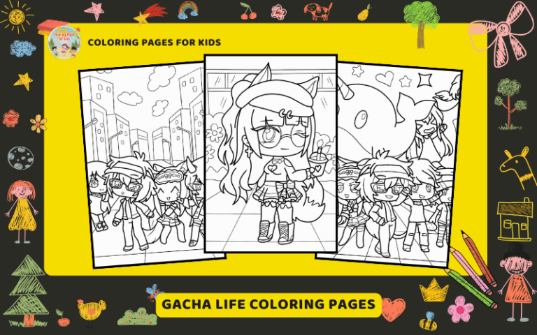 Gacha Life Coloring Pages Featured Image