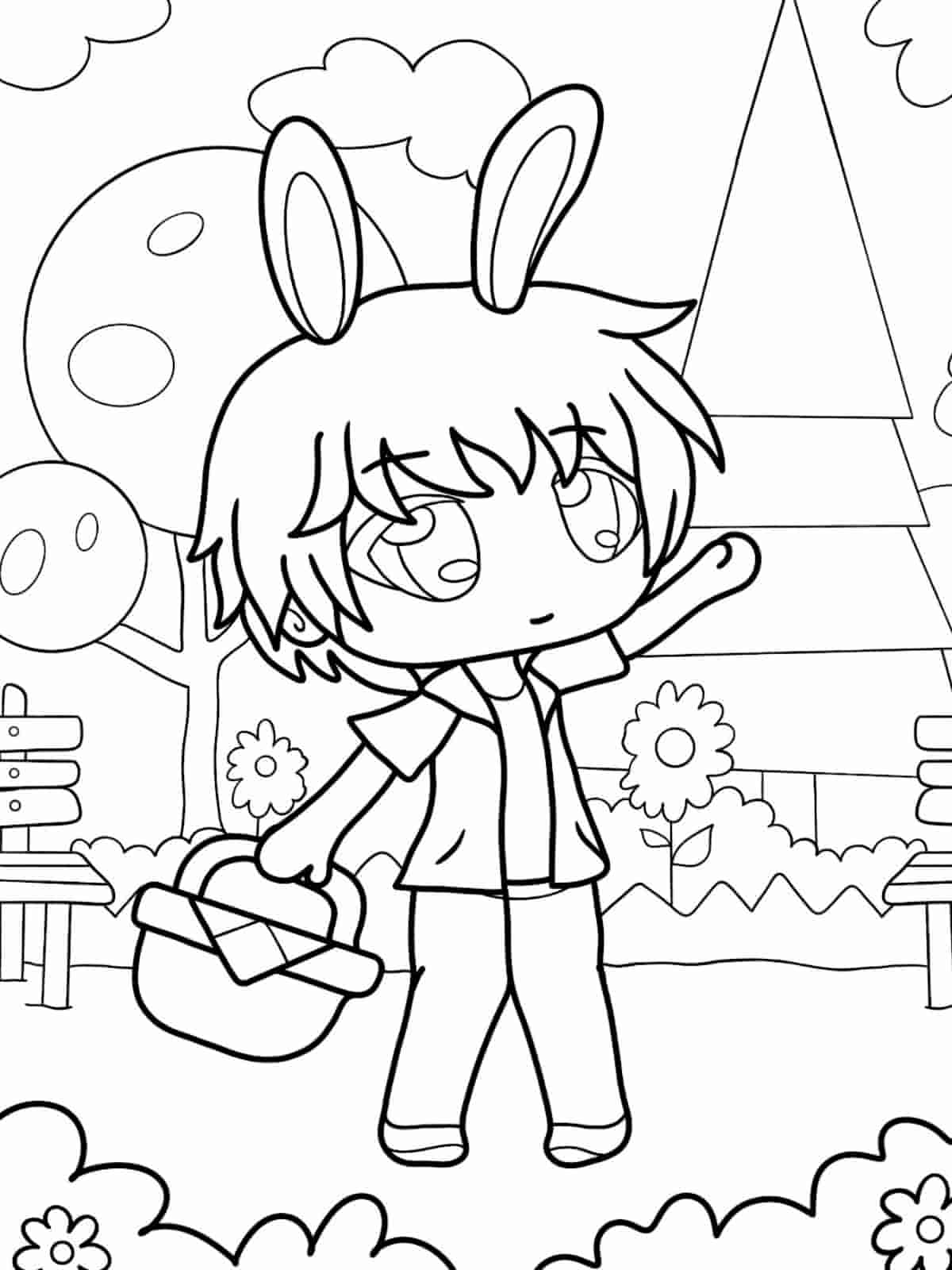 Gacha Life Magic Coloring Pages