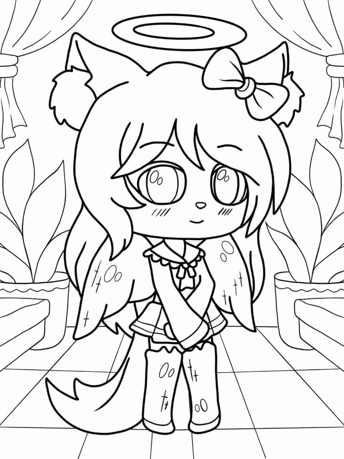 Gacha Life School Day Coloring Pages