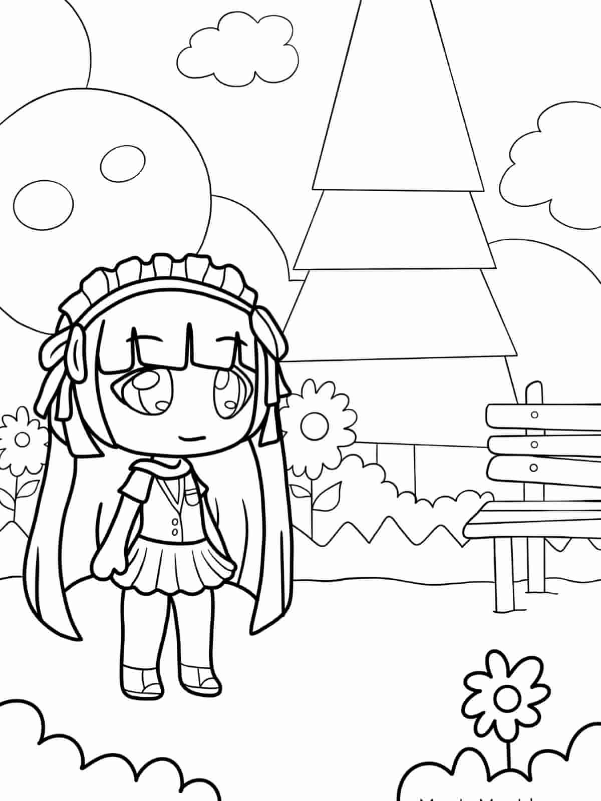 Gacha Life With Wings Coloring Pages