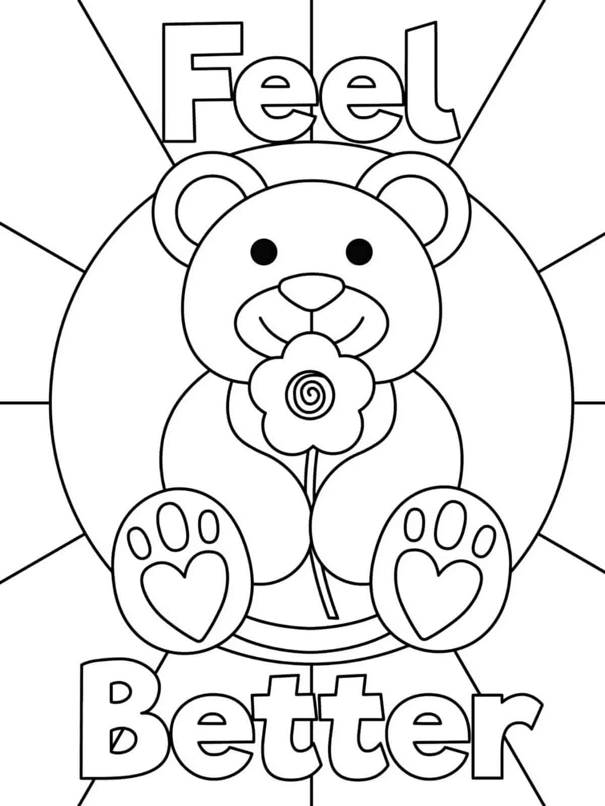 Get Well Soon Smiles Coloring Pages