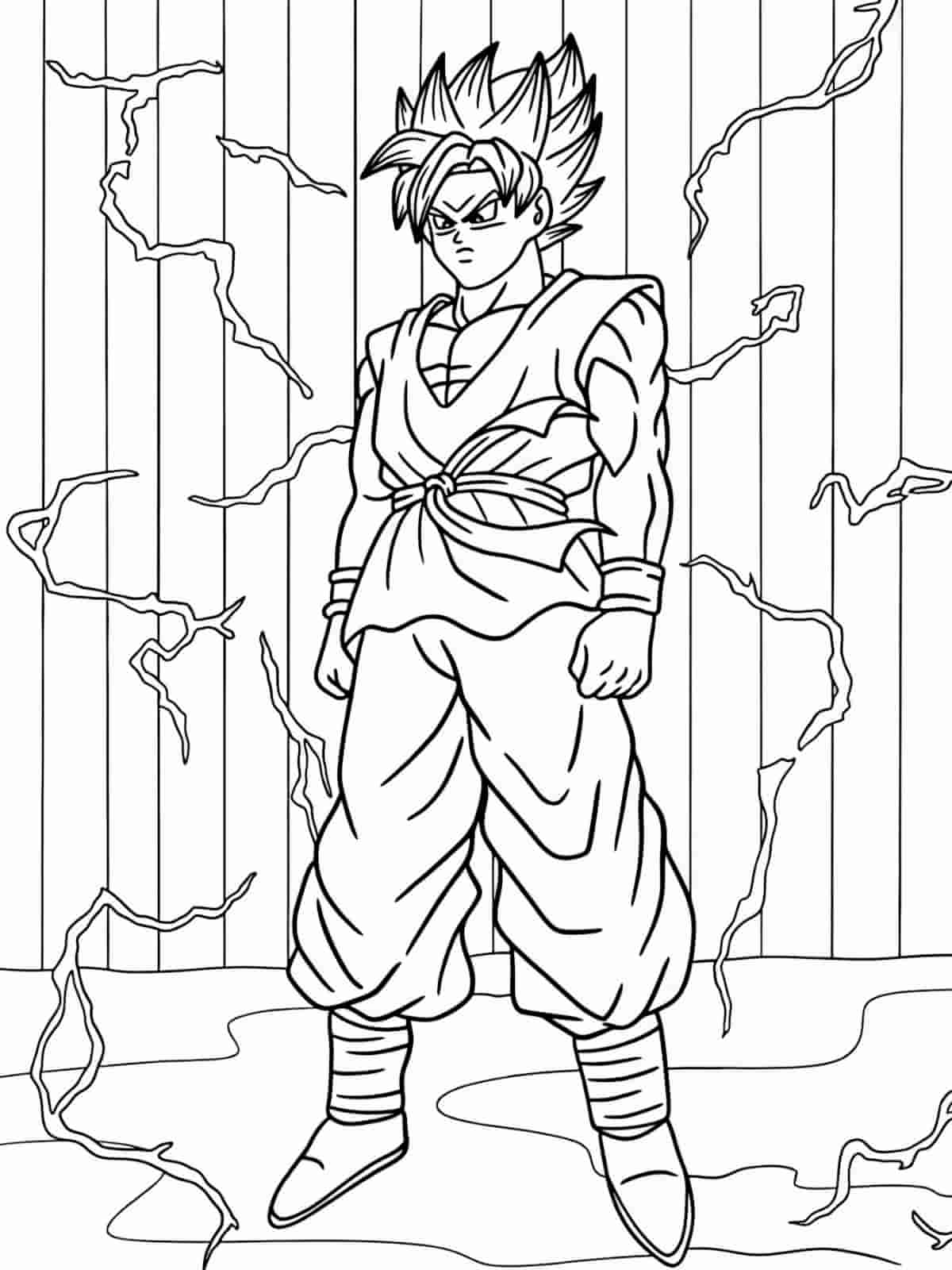 Goku And Vegeta Coloring Pages