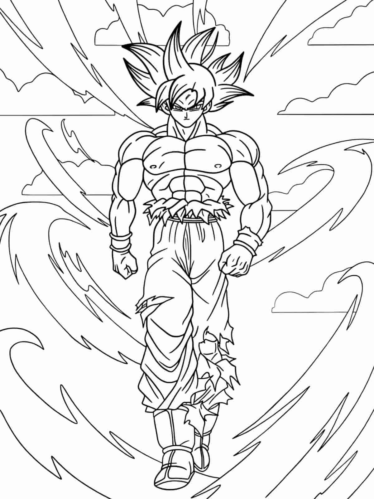 Goku Vs Cell Coloring Pages