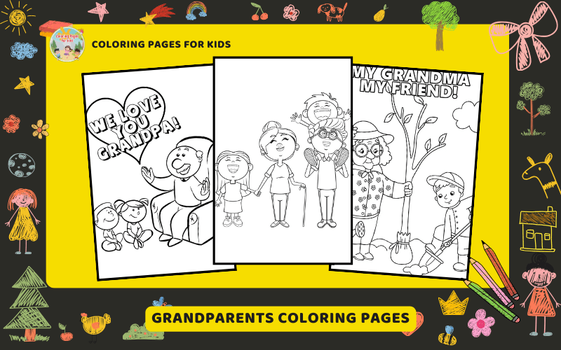 Grandparents Coloring Pages Featured Image Min