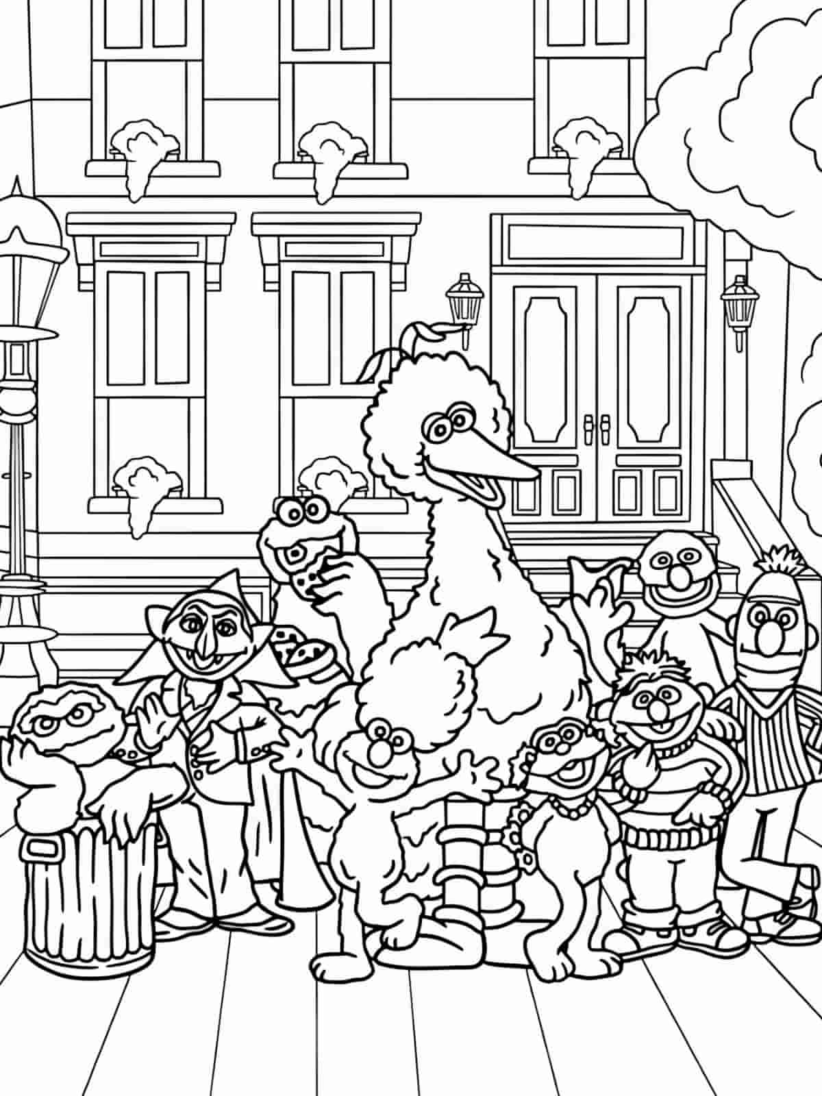 Grover Sesame Street Coloring Pages