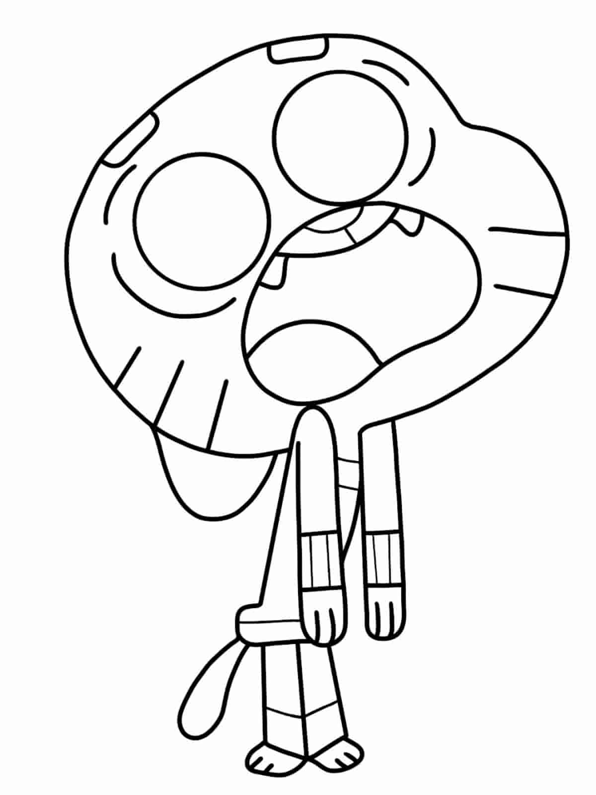 Gumball And Mom Coloring Pages