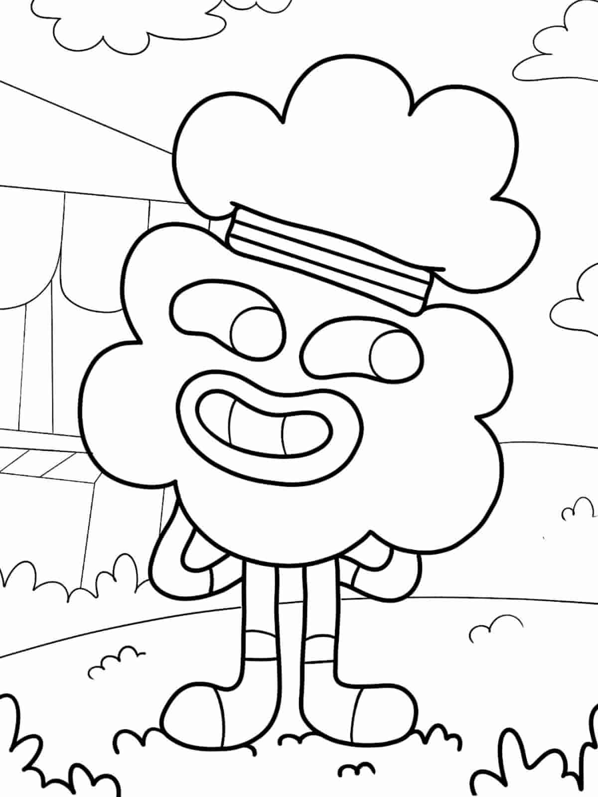 Gumball And Richard Coloring Pages